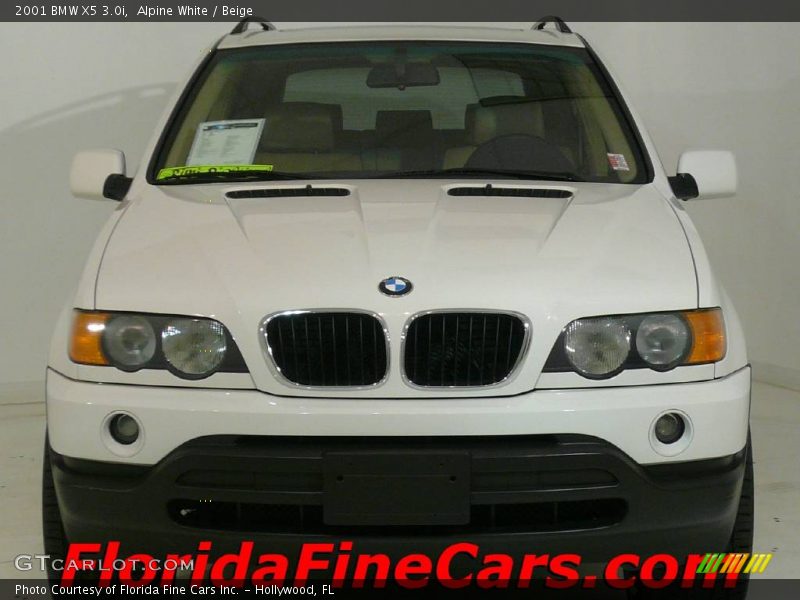 Alpine White / Beige 2001 BMW X5 3.0i