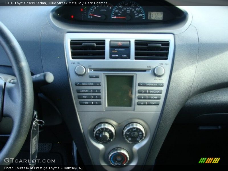 Blue Streak Metallic / Dark Charcoal 2010 Toyota Yaris Sedan