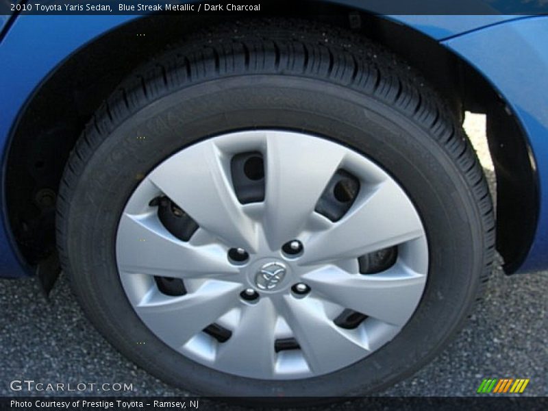 Blue Streak Metallic / Dark Charcoal 2010 Toyota Yaris Sedan