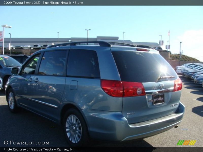 Blue Mirage Metallic / Stone 2009 Toyota Sienna XLE