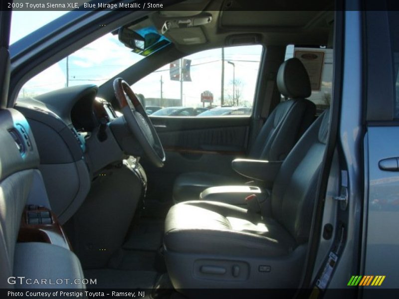 Blue Mirage Metallic / Stone 2009 Toyota Sienna XLE