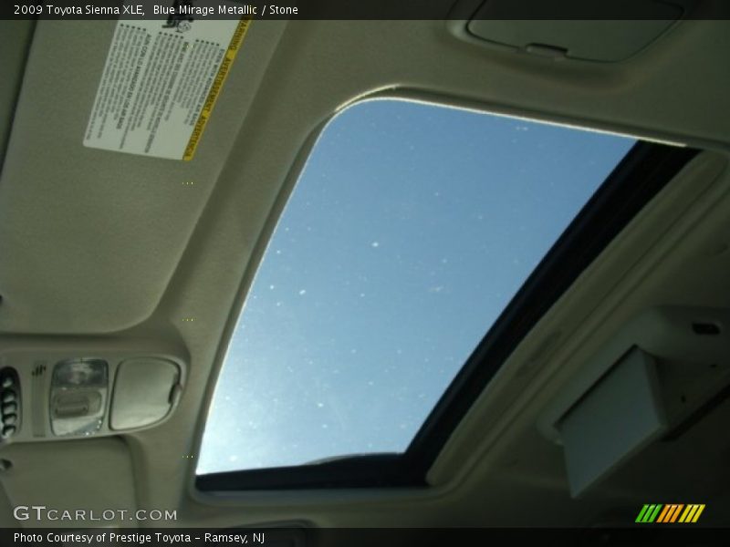 Blue Mirage Metallic / Stone 2009 Toyota Sienna XLE