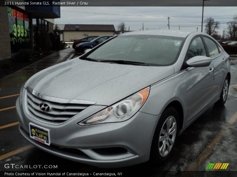 Radiant Silver / Gray 2011 Hyundai Sonata GLS