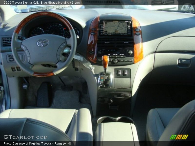 Blue Mirage Metallic / Stone 2009 Toyota Sienna XLE