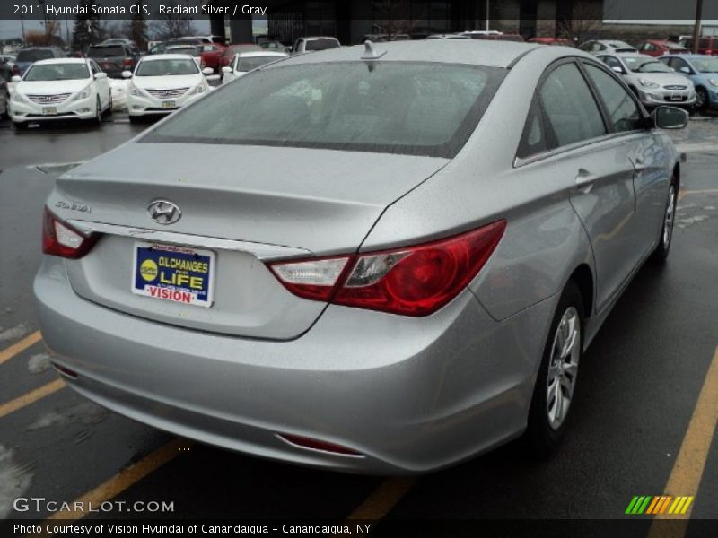 Radiant Silver / Gray 2011 Hyundai Sonata GLS