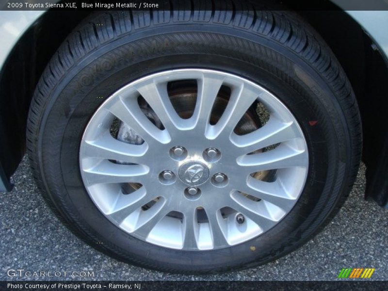 Blue Mirage Metallic / Stone 2009 Toyota Sienna XLE