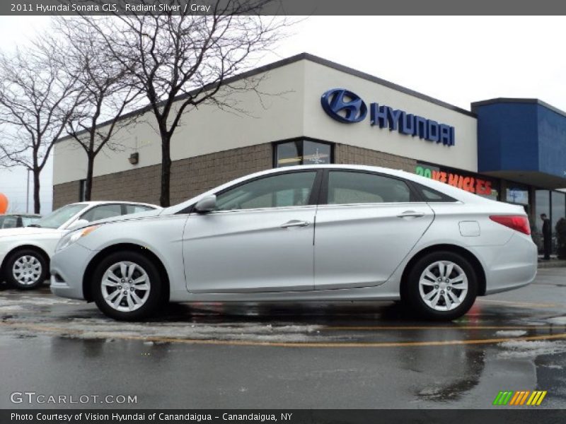 Radiant Silver / Gray 2011 Hyundai Sonata GLS