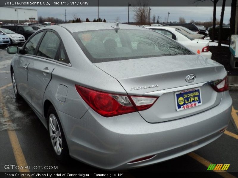 Radiant Silver / Gray 2011 Hyundai Sonata GLS