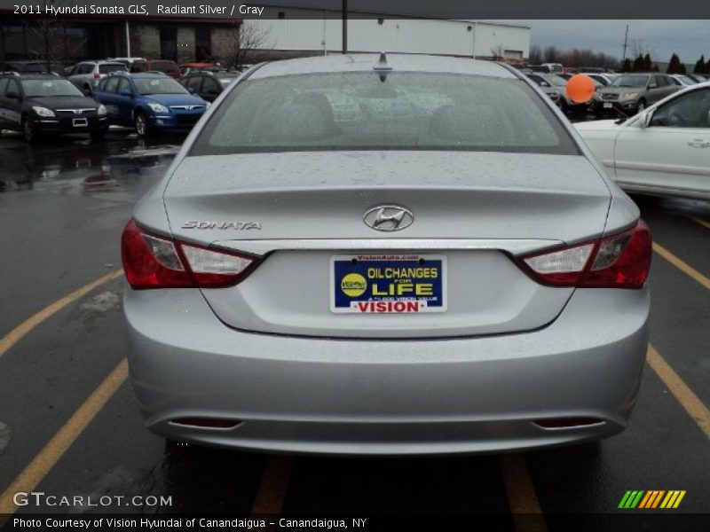 Radiant Silver / Gray 2011 Hyundai Sonata GLS