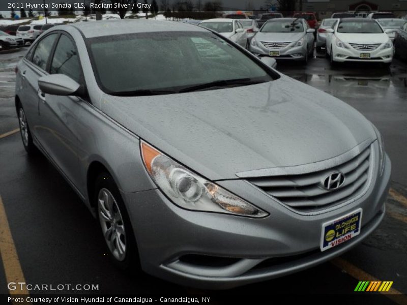 Radiant Silver / Gray 2011 Hyundai Sonata GLS