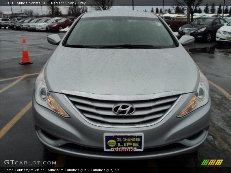 Radiant Silver / Gray 2011 Hyundai Sonata GLS