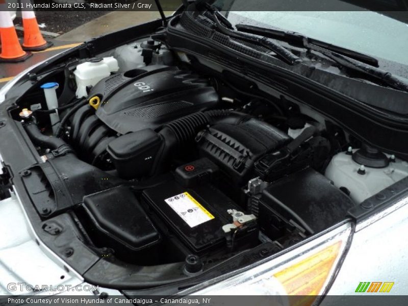 Radiant Silver / Gray 2011 Hyundai Sonata GLS