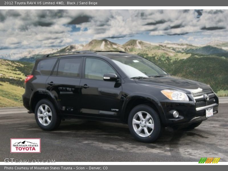 Black / Sand Beige 2012 Toyota RAV4 V6 Limited 4WD
