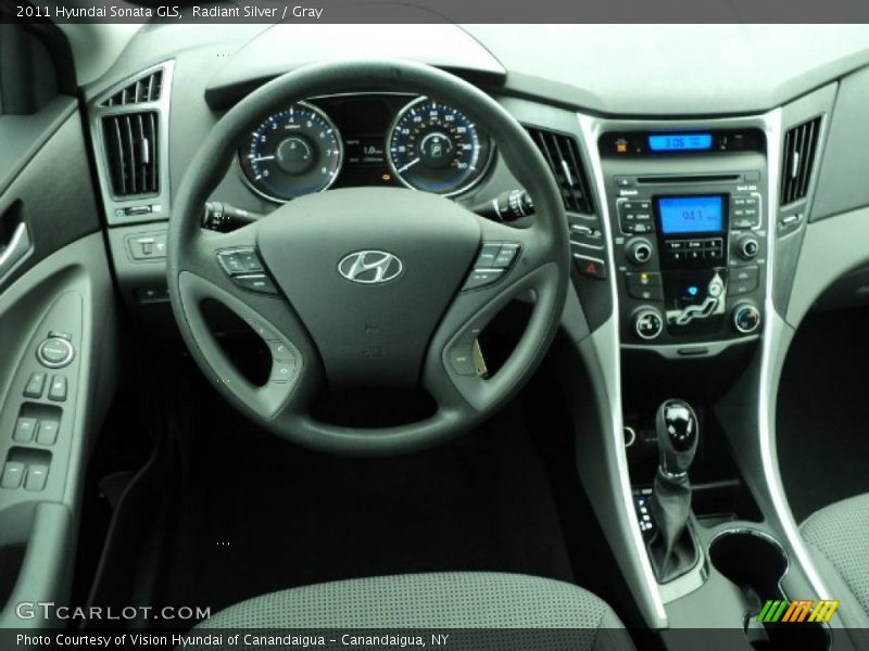 Radiant Silver / Gray 2011 Hyundai Sonata GLS