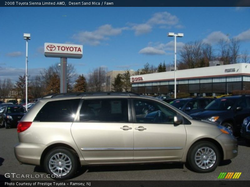 Desert Sand Mica / Fawn 2008 Toyota Sienna Limited AWD