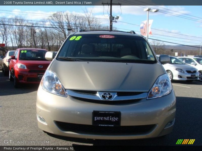 Desert Sand Mica / Fawn 2008 Toyota Sienna Limited AWD