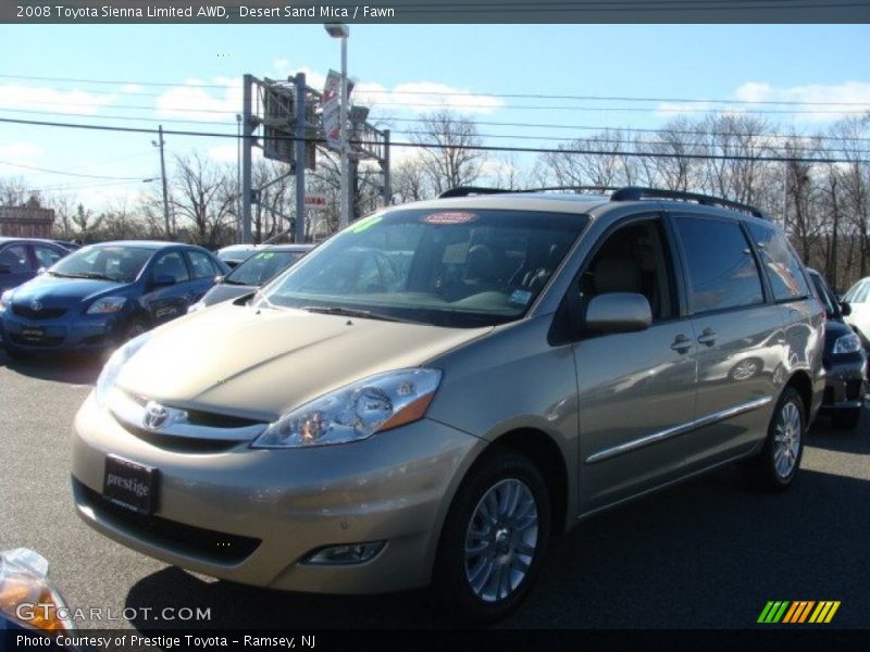 Desert Sand Mica / Fawn 2008 Toyota Sienna Limited AWD