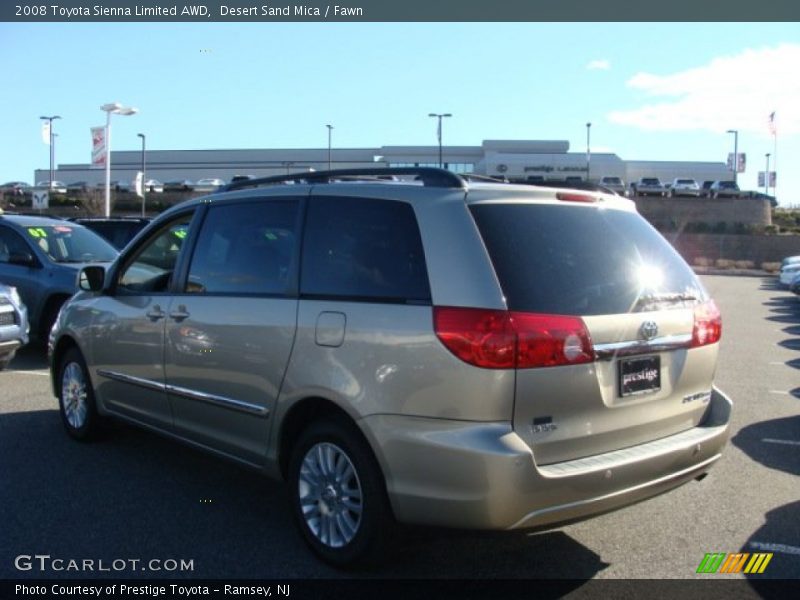 Desert Sand Mica / Fawn 2008 Toyota Sienna Limited AWD