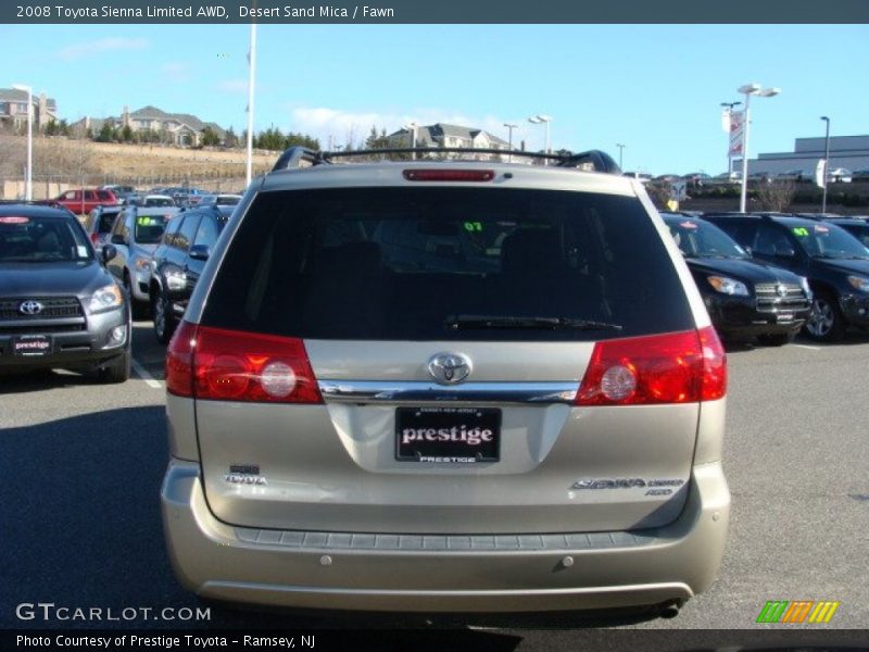 Desert Sand Mica / Fawn 2008 Toyota Sienna Limited AWD