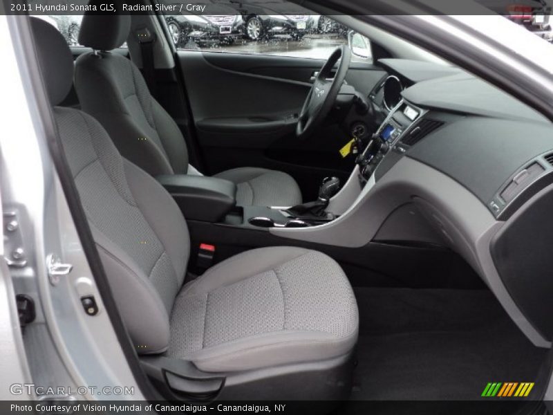 Radiant Silver / Gray 2011 Hyundai Sonata GLS
