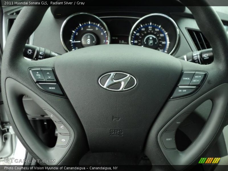 Radiant Silver / Gray 2011 Hyundai Sonata GLS