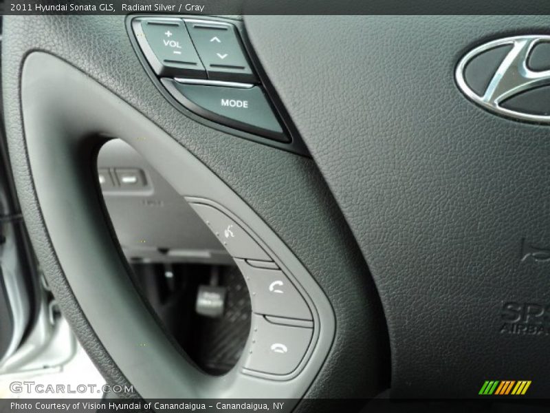 Radiant Silver / Gray 2011 Hyundai Sonata GLS