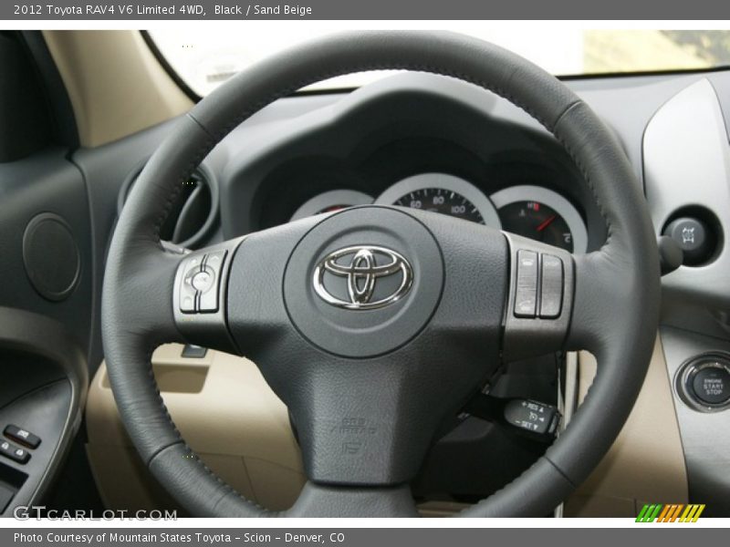 Black / Sand Beige 2012 Toyota RAV4 V6 Limited 4WD