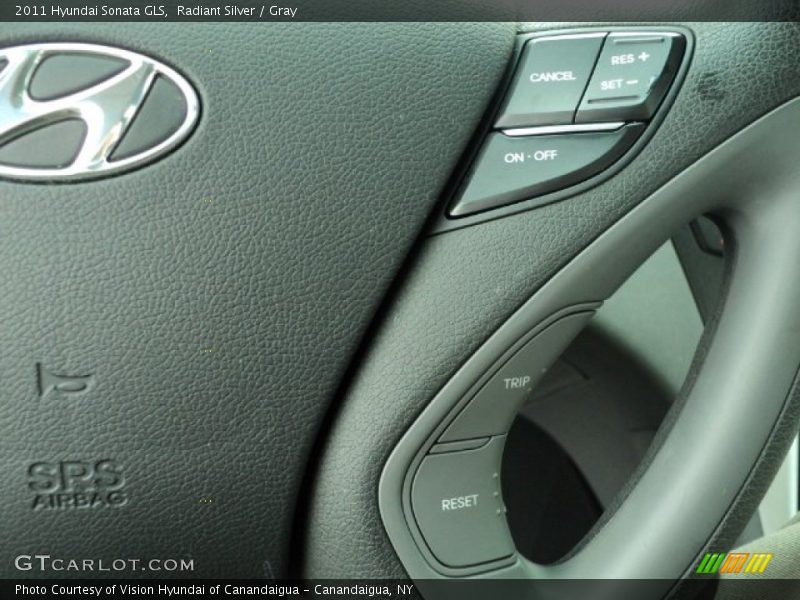 Radiant Silver / Gray 2011 Hyundai Sonata GLS