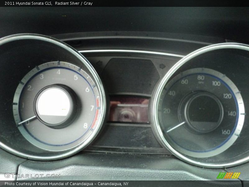 Radiant Silver / Gray 2011 Hyundai Sonata GLS