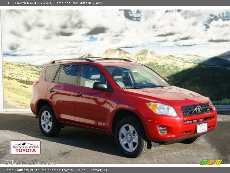 Barcelona Red Metallic / Ash 2012 Toyota RAV4 V6 4WD