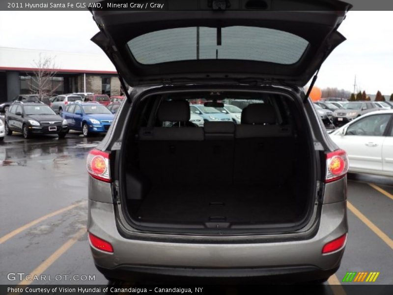 Mineral Gray / Gray 2011 Hyundai Santa Fe GLS AWD