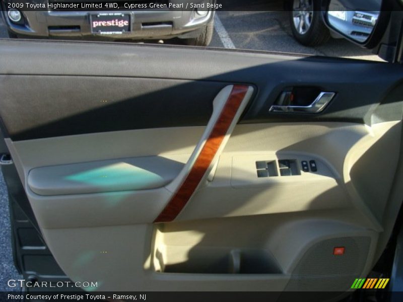 Cypress Green Pearl / Sand Beige 2009 Toyota Highlander Limited 4WD