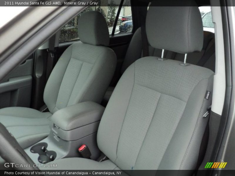 Mineral Gray / Gray 2011 Hyundai Santa Fe GLS AWD