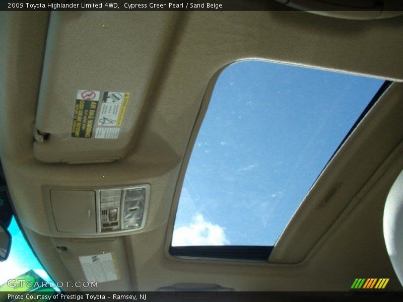 Cypress Green Pearl / Sand Beige 2009 Toyota Highlander Limited 4WD
