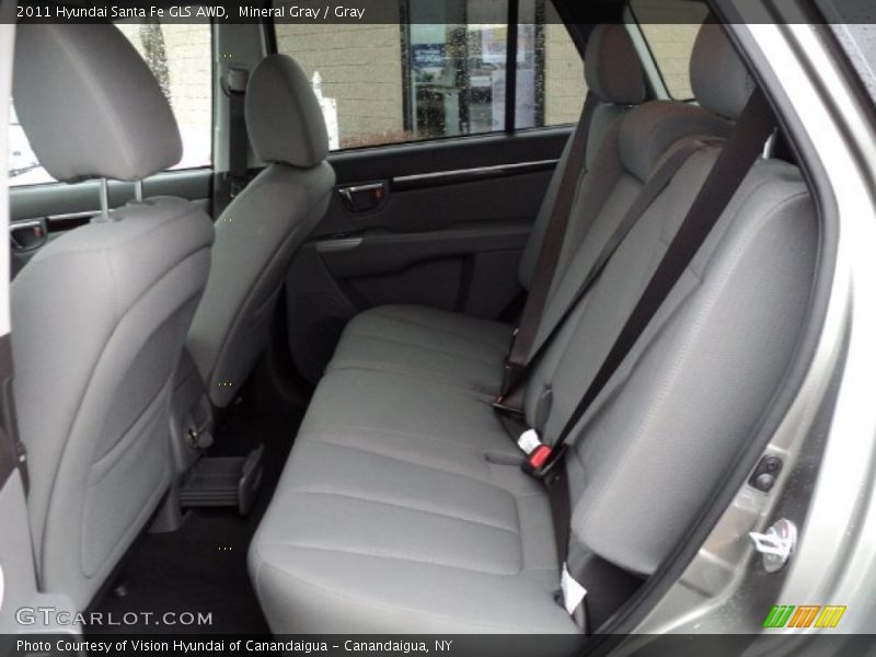 Mineral Gray / Gray 2011 Hyundai Santa Fe GLS AWD