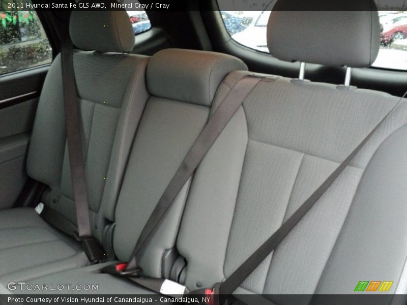 Mineral Gray / Gray 2011 Hyundai Santa Fe GLS AWD