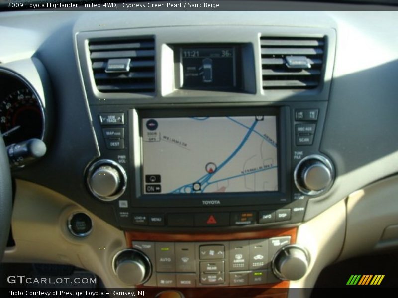 Cypress Green Pearl / Sand Beige 2009 Toyota Highlander Limited 4WD