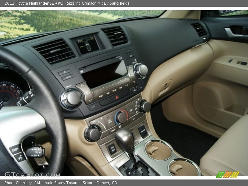 Sizzling Crimson Mica / Sand Beige 2012 Toyota Highlander SE 4WD