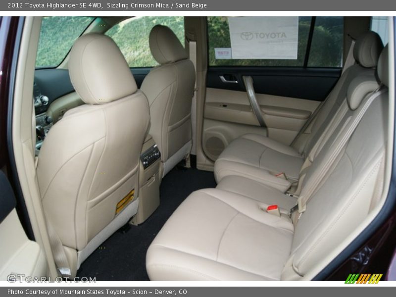 Sizzling Crimson Mica / Sand Beige 2012 Toyota Highlander SE 4WD