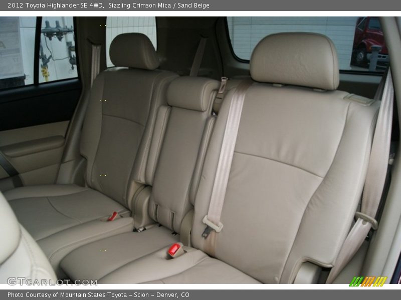 Sizzling Crimson Mica / Sand Beige 2012 Toyota Highlander SE 4WD