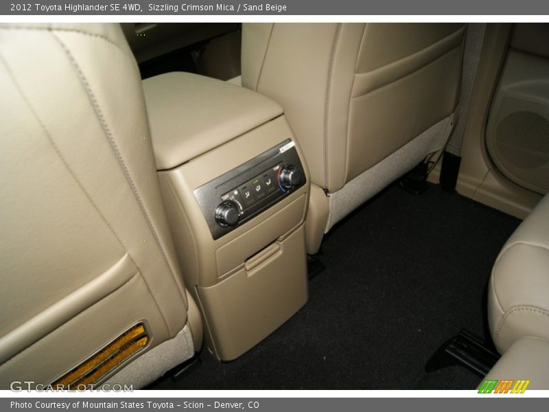 Sizzling Crimson Mica / Sand Beige 2012 Toyota Highlander SE 4WD