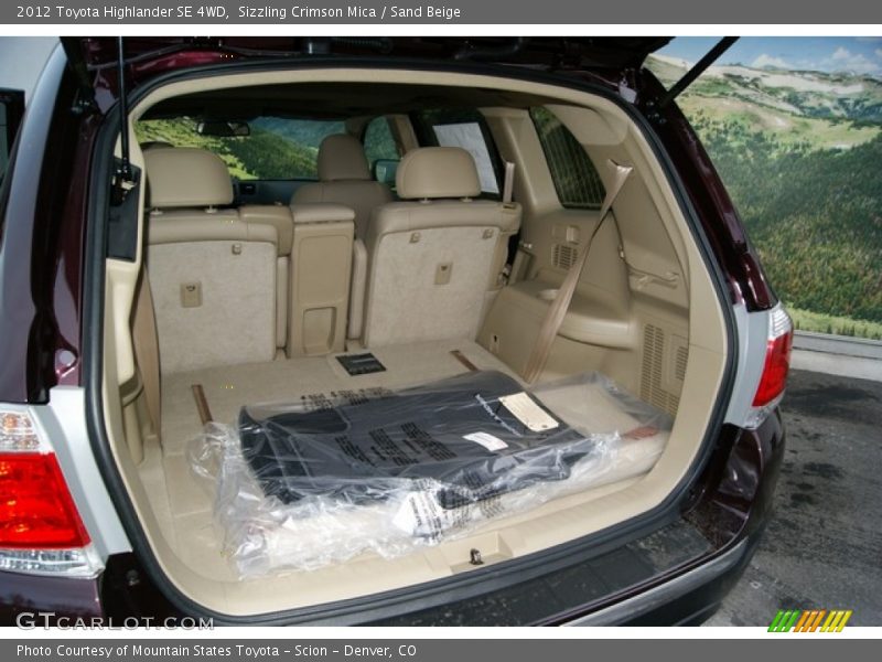 Sizzling Crimson Mica / Sand Beige 2012 Toyota Highlander SE 4WD