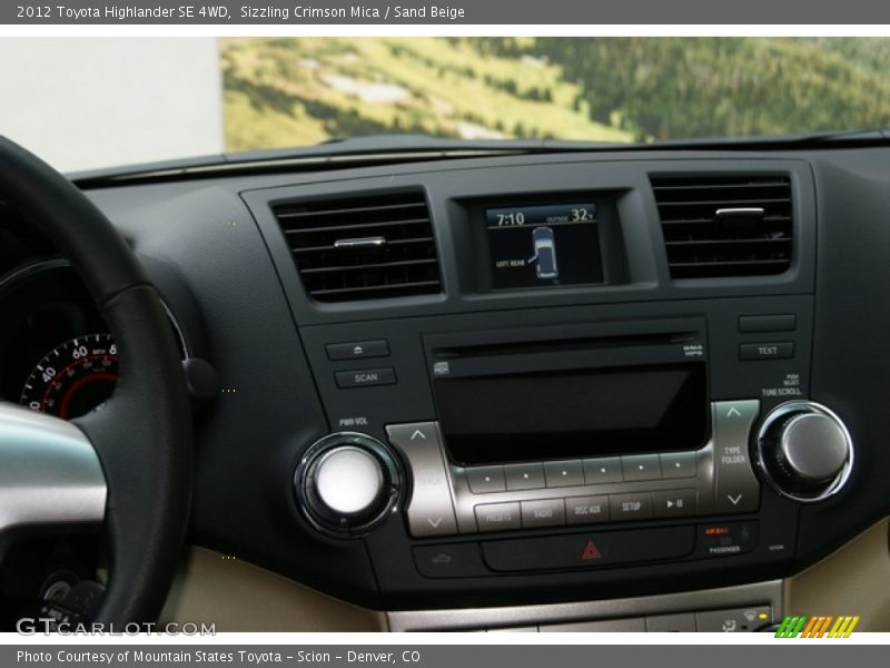 Sizzling Crimson Mica / Sand Beige 2012 Toyota Highlander SE 4WD