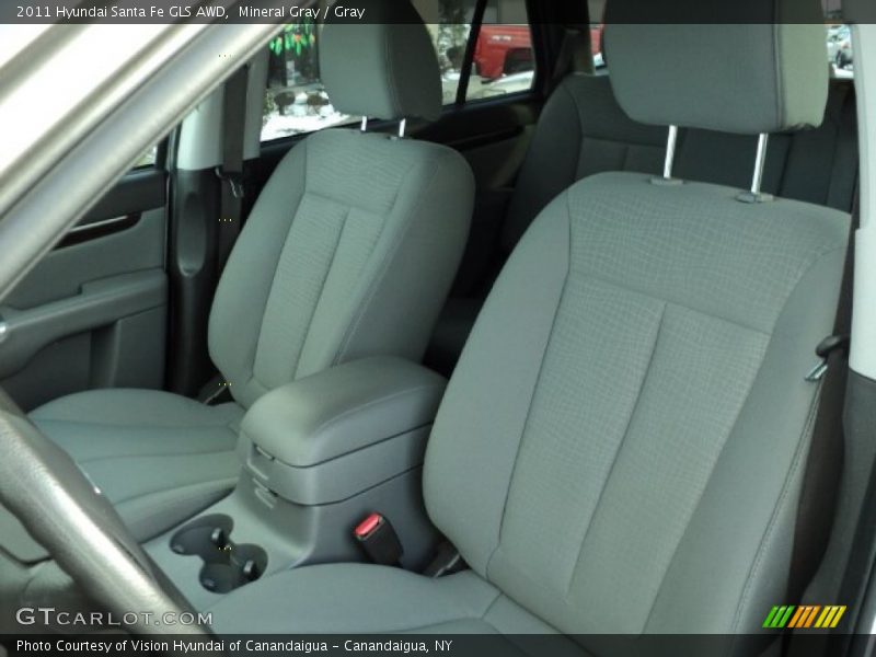 Mineral Gray / Gray 2011 Hyundai Santa Fe GLS AWD