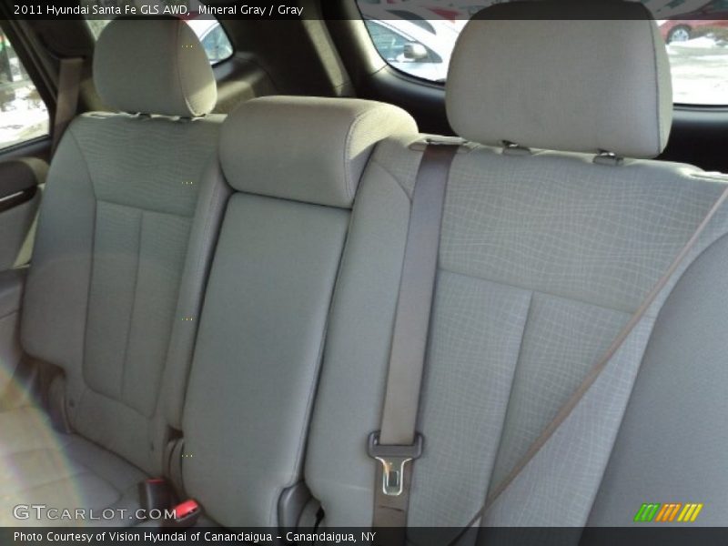Mineral Gray / Gray 2011 Hyundai Santa Fe GLS AWD