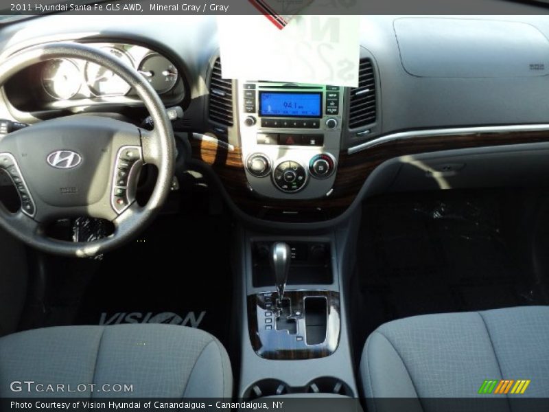 Mineral Gray / Gray 2011 Hyundai Santa Fe GLS AWD