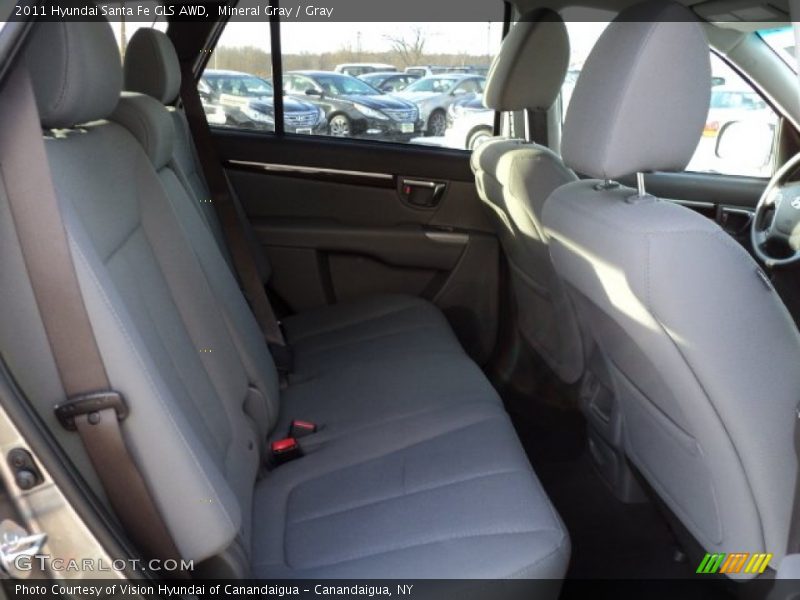 Mineral Gray / Gray 2011 Hyundai Santa Fe GLS AWD