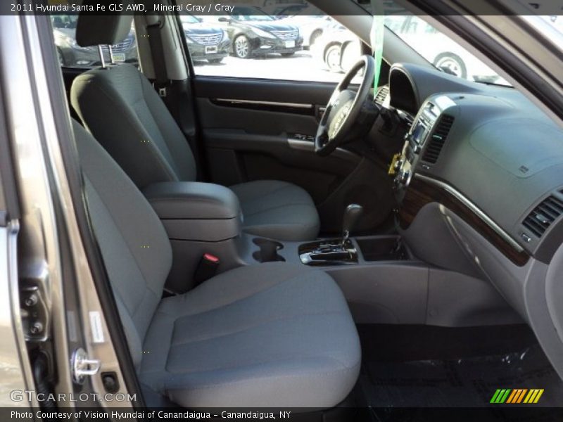 Mineral Gray / Gray 2011 Hyundai Santa Fe GLS AWD