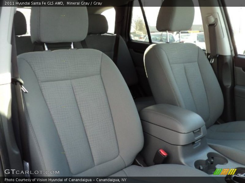 Mineral Gray / Gray 2011 Hyundai Santa Fe GLS AWD