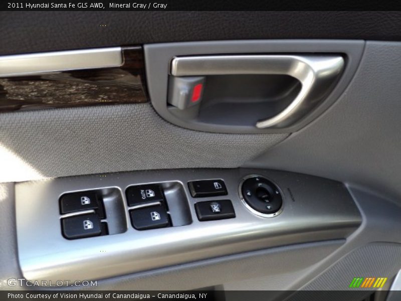 Mineral Gray / Gray 2011 Hyundai Santa Fe GLS AWD